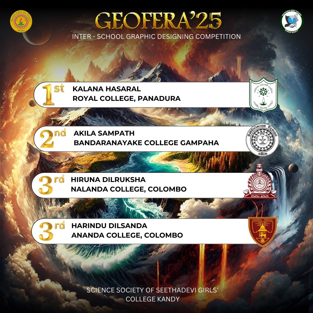 Bandaranayake College Science Society achievements including awards, recognitions, and milestones